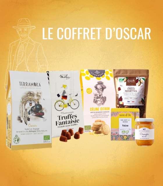 COFFRET GOURMAND OSCAR, capsule cafe, cafe capsule bio, café capsule nespresso, cafe capsule compatible