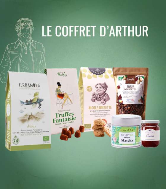 COFFRET aRTHUR, capsule cafe, cafe capsule bio, café capsule nespresso, cafe capsule compatible
