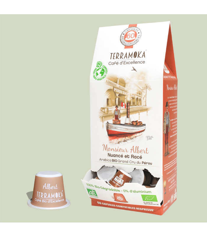 Découvrez notre café bio du Pérou, capsule cafe, cafe capsule bio, café capsule nespresso, cafe capsule compatible