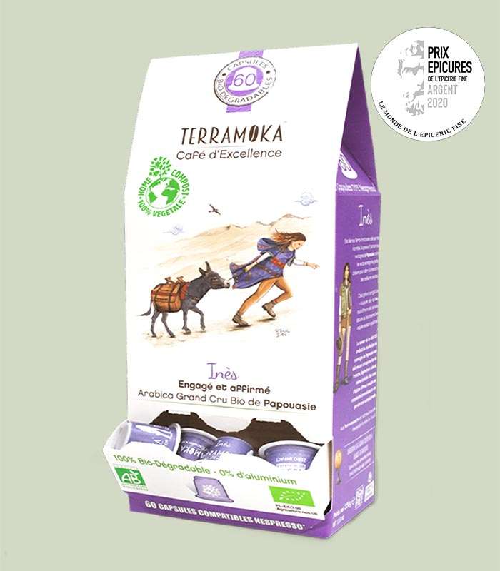 INÈS : CAPSULES CAFÉ BIO DE PAPOUASIE - PERSISTANT ET ENGAGÉ