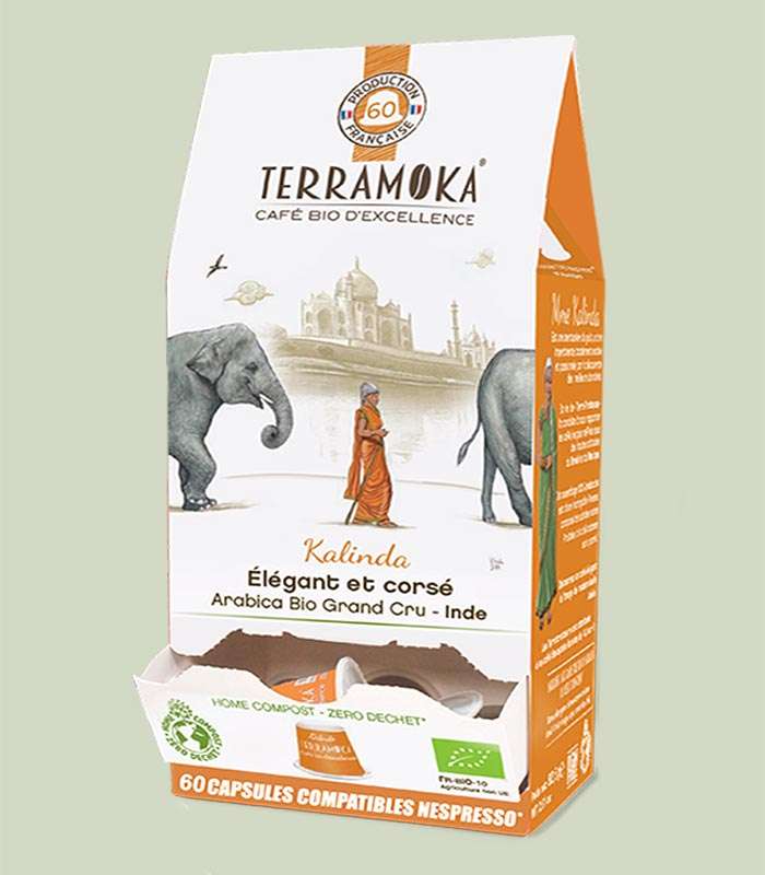 KALINDA : CAPSULES CAFÉ BIO D’INDE - ÉLÉGANT ET CORSÉ