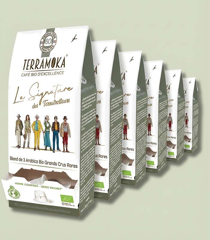 LA SIGNATURE : CAPSULES CAFÉ BIO INDE, BRÉSIL & ÉTHIOPIE - INTENSE ET FLORAL