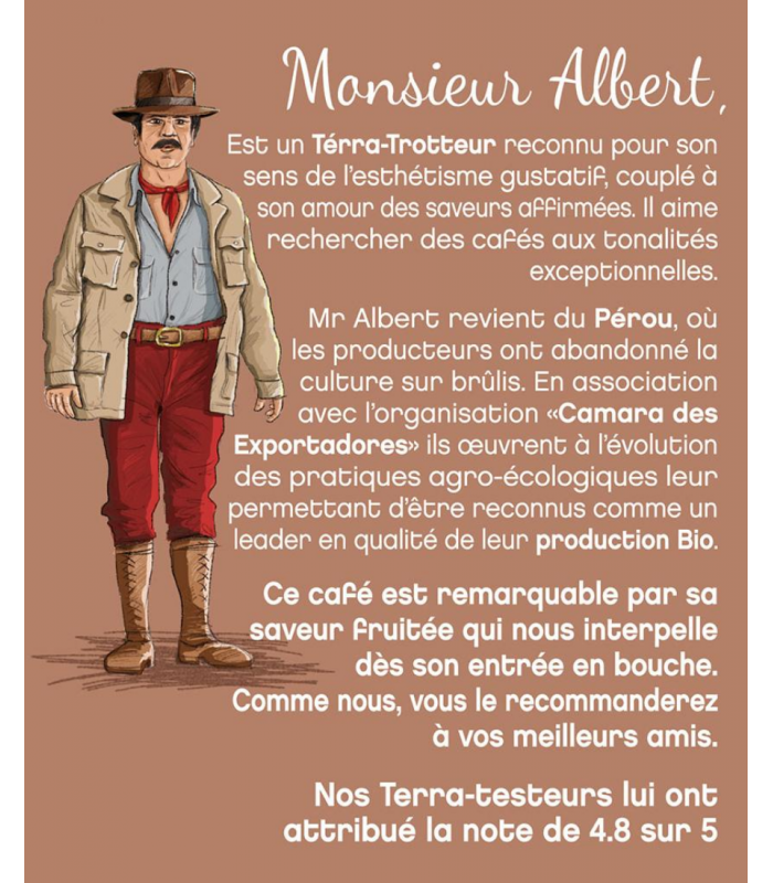 Découvrez notre café bio du Pérou Albert