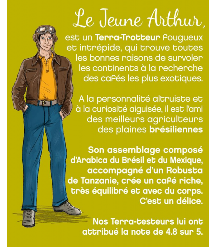 Découvrez notre café bio du Brésil, Mexique, Tanzanie Arthur