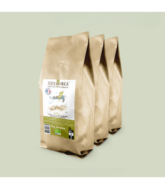 Découvrez notre café bio du Brésil, Mexique, Tanzanie 1kg Terramoka, café bio d'excellence, prix des epicures