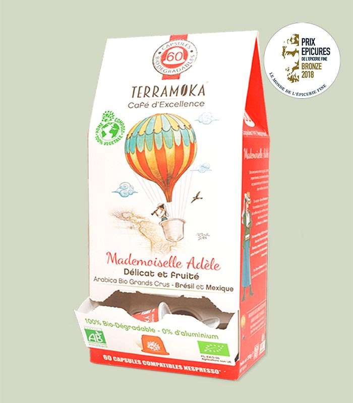 Coffret Découverte 6 Cafés Bio - 360 Capsules Compostables Compatibles Nespresso®
