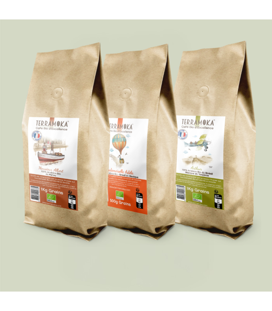 3x 1 kg cafe grain bio