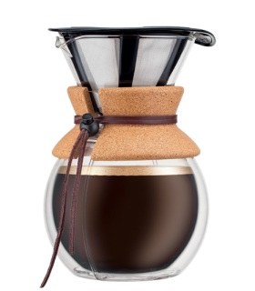 Cafetière BODUM POUR OVER Filtre permanent 8 tasses 1L
