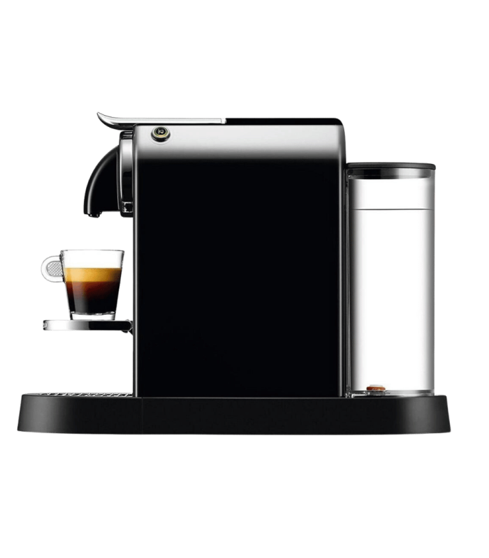 Nespresso CitiZ noire compatible capsules Terramoka – vue de profil