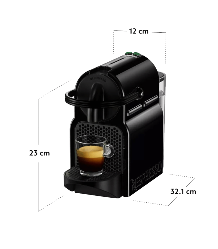 Machine à café Nespresso Inissia noire dimensions
