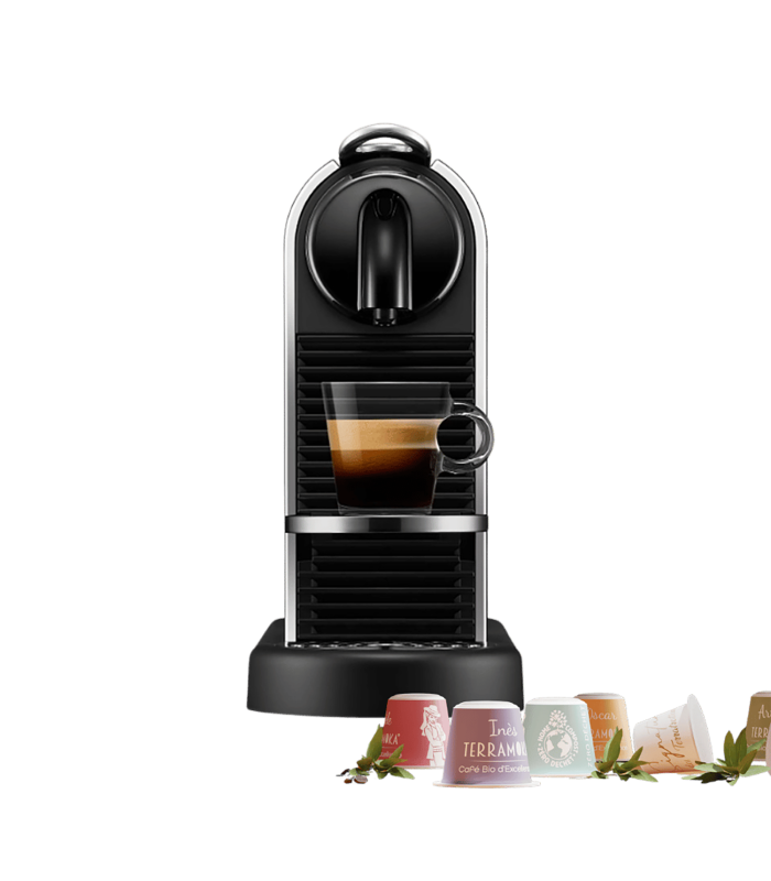Machine à café Nespresso CitiZ compatible capsules Terramoka