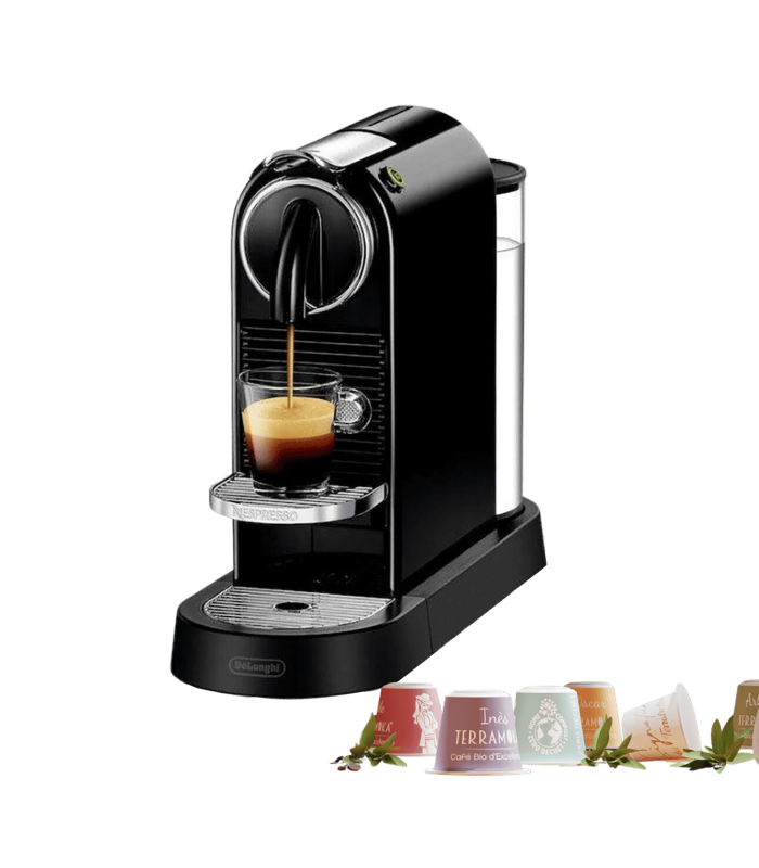 Machine Capsules Nespresso CITIZ (noire) + 24 capsules offertes