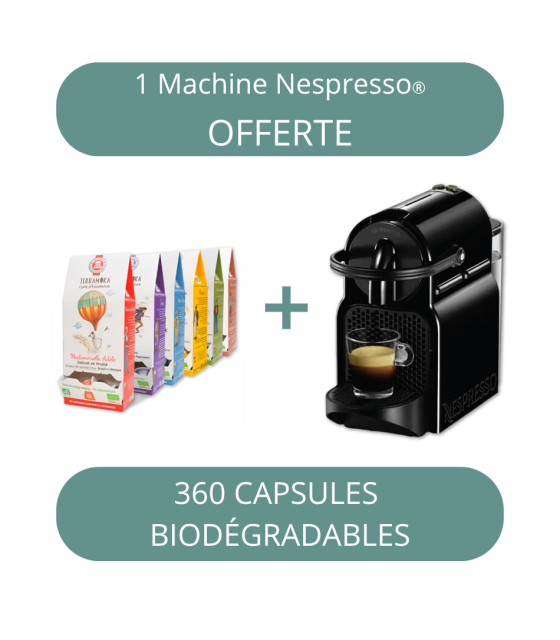 Machine offerte pour l'achat de 360 capsules nespresso®