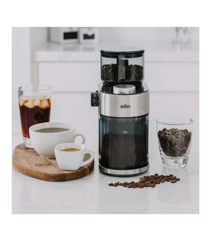 Moulin à café grains BRAUN KG7070 en inox
