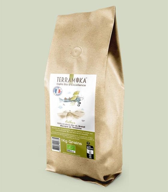 Découvrez notre café bio du Brésil, Mexique, Tanzanie 1kg Terramoka, café bio d'excellence, prix des epicures