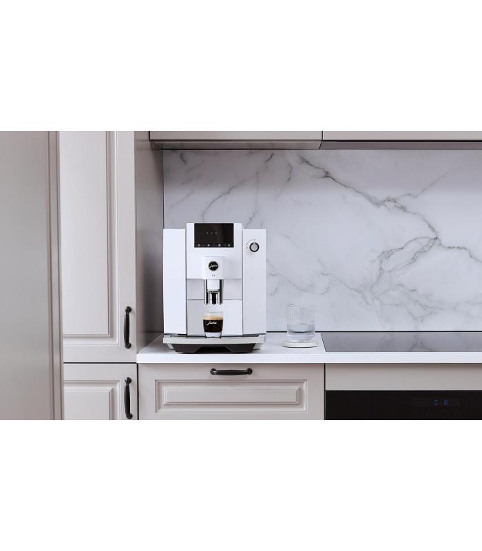 Machine à café à grain JURA E4 Piano White – Blanche