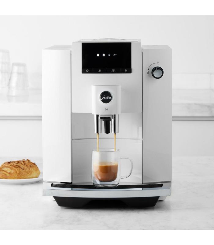 Machine à café à grain JURA E4 Piano White – Blanche