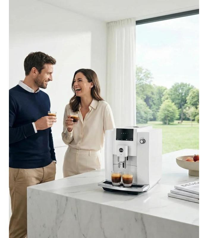 Machine à café à grain JURA E4 Piano White – Blanche