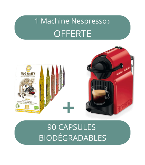 machine nespresso + capsules nespresso home compost