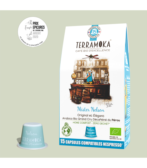 Découvrez notre café bio décaféiné du Pérou, capsule cafe, cafe capsule bio, café capsule nespresso, cafe capsule compatible