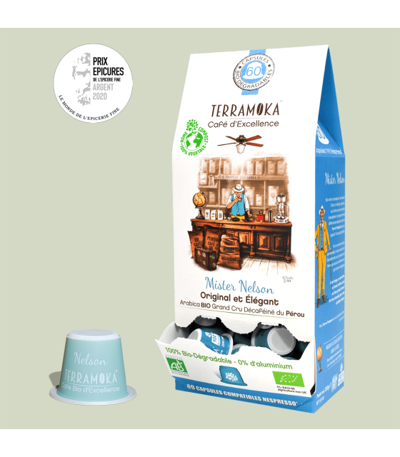 Découvrez notre café bio décaféiné du Pérou, capsule cafe, cafe capsule bio, café capsule nespresso, cafe capsule compatible
