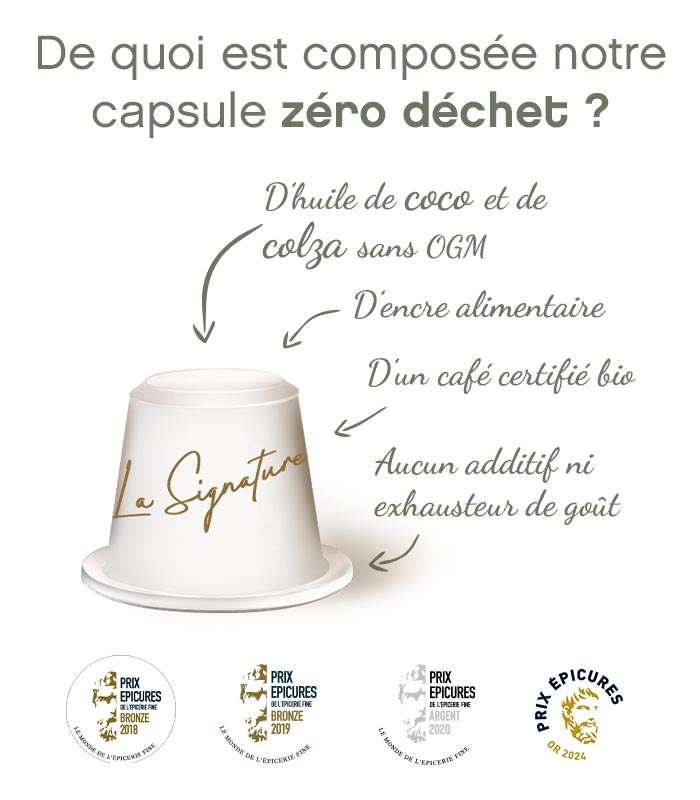 De quoi est composé votre capsule ? capsule cafe, cafe capsule bio, café capsule nespresso, cafe capsule compatible