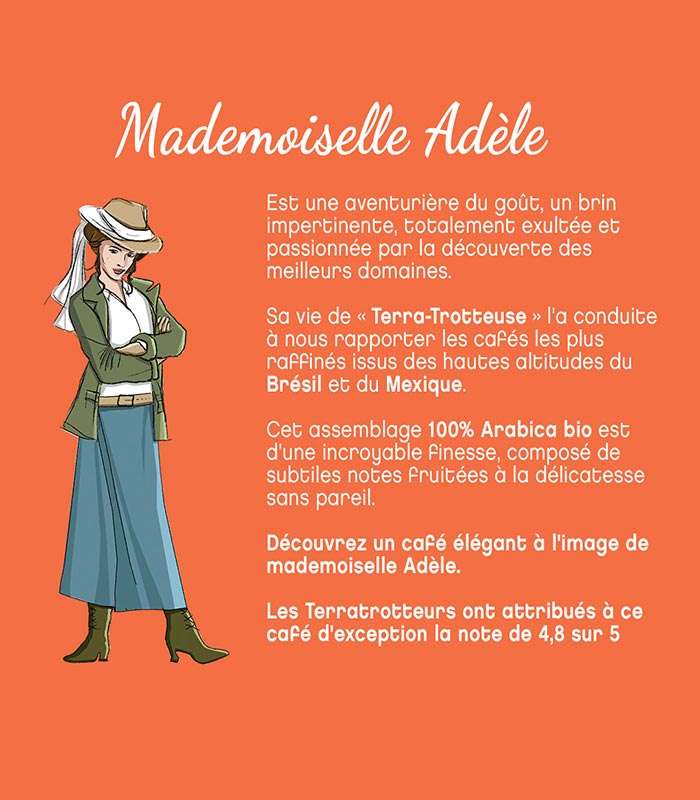 Découvrez notre café bio du Brésil Mexique Mlle Adèle