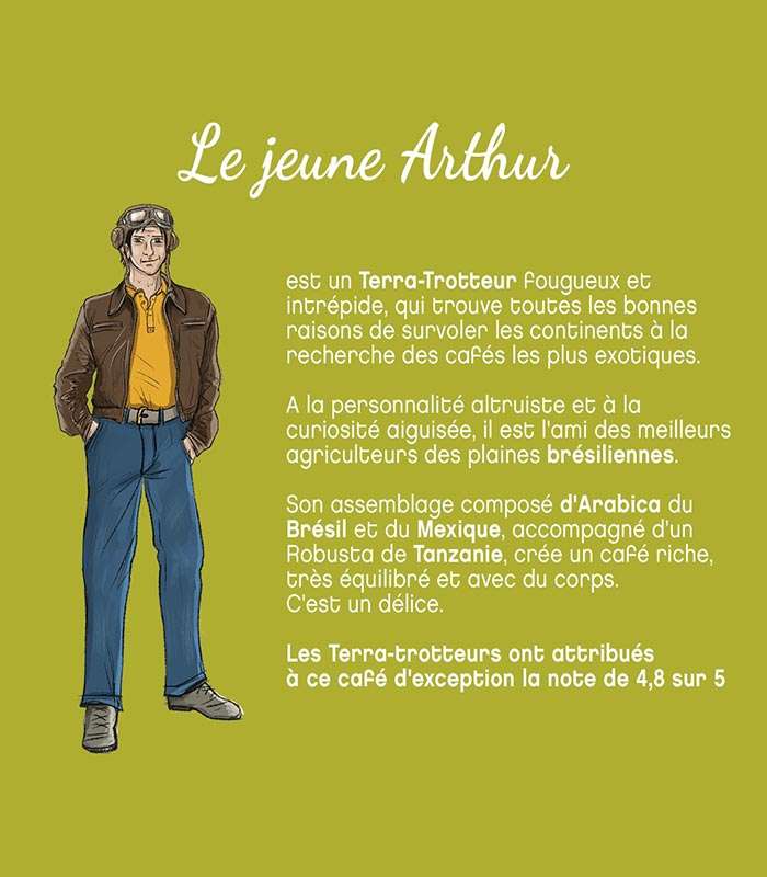 Découvrez notre café bio du Brésil, Mexique, Tanzanie Arthur