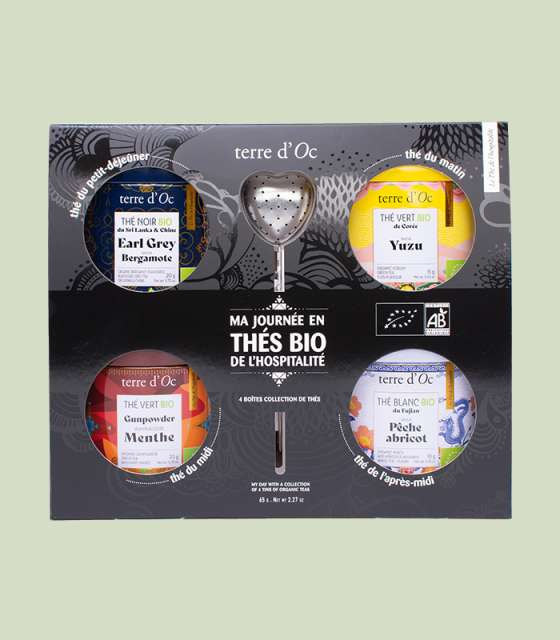 coffret découvert 4 thés terre d'oc