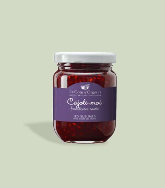 Découvrez notre recette gourmande de confiture à la framboise et au cassis, Cajole Moi.
