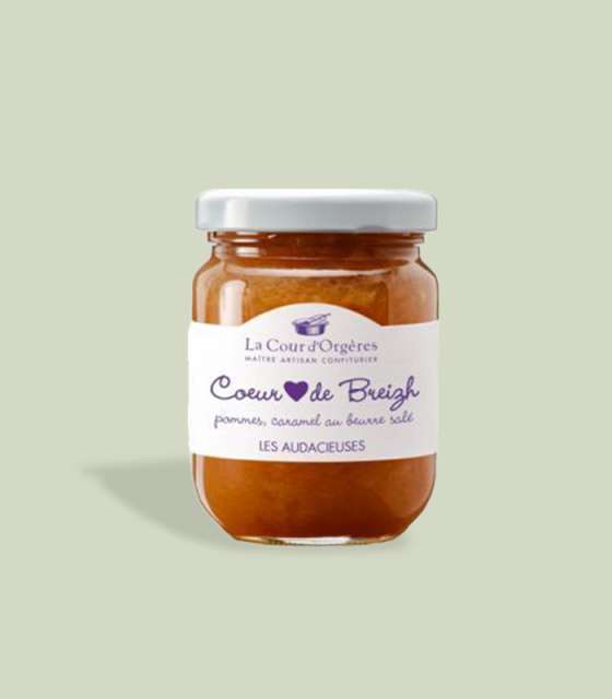 Découvrez notre recette gourmande de confiture aux pommes caramel beurre salé Coeur de Breizh.