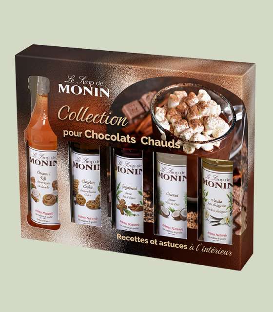 COFFRET D2COUVERTE CHOCOLAT CHAUD SIROP MONIN